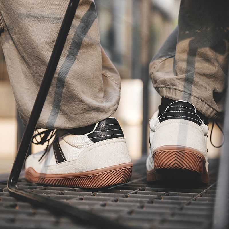 黑尾德訓鞋男鞋2025春季新款復古訓練鞋百搭透氣運動休閒鞋子