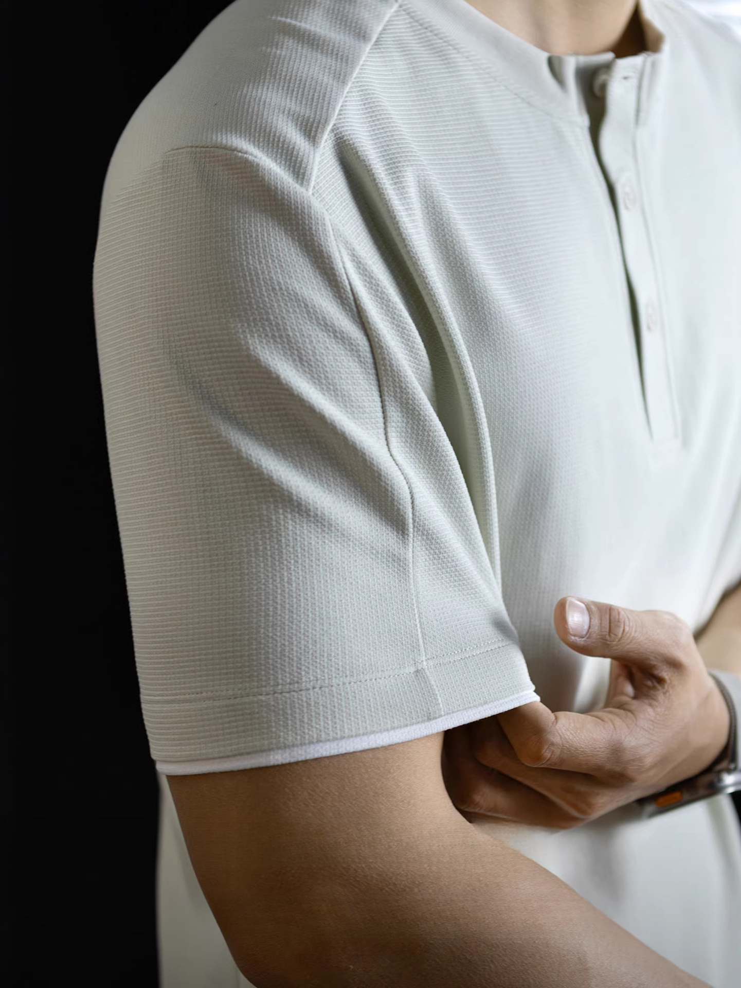 美式休閒風短袖男t恤撞色拼接假兩件polo衫夏季輕薄透氣半袖上衣