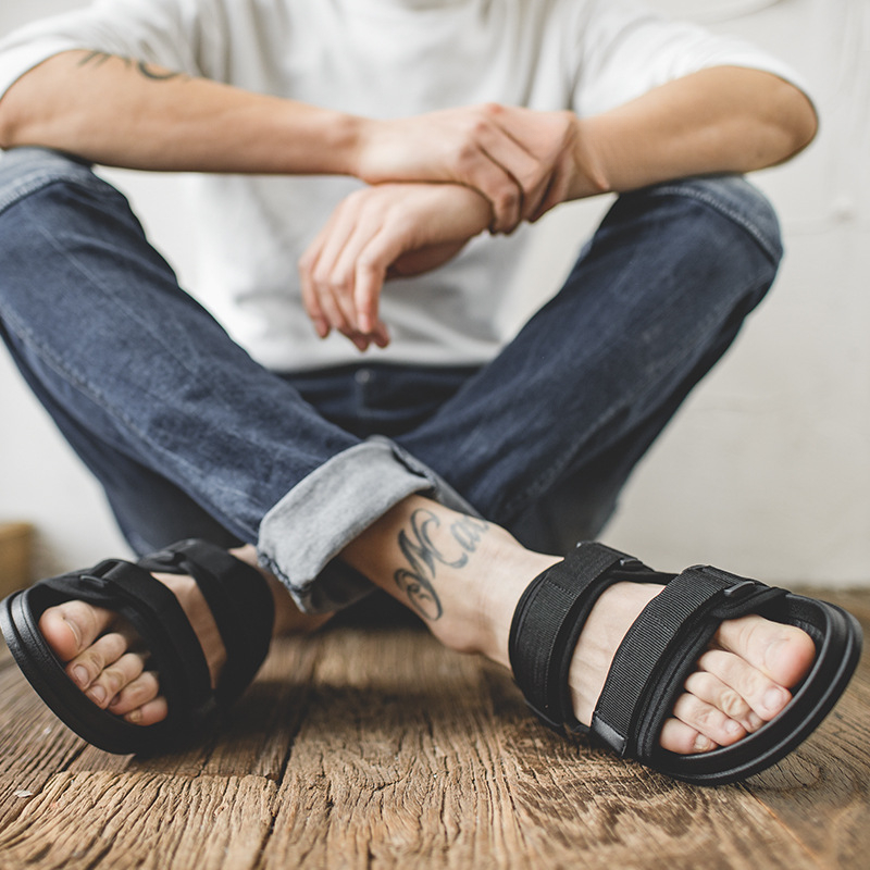 拖鞋男士新款夏季休閒開車涼鞋男款兩用潮流外穿沙灘涼拖