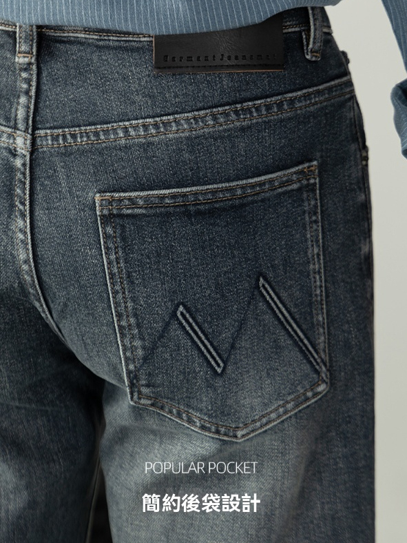 高街復古風 | 水洗做舊微闊牛仔褲男長褲2025秋冬直筒黑色休閒褲