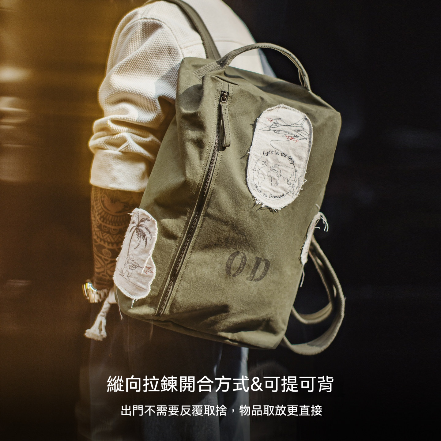 美式復古制式大容量電腦雙肩包旅行徒步通勤水桶背包男款