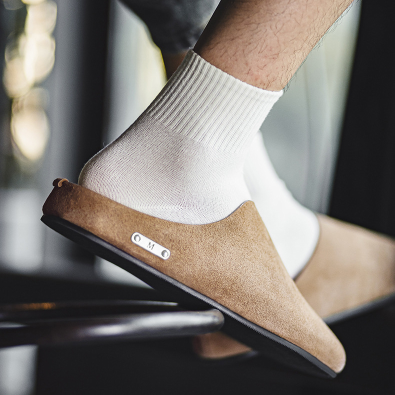 MRA銀標勃肯穆勒拖鞋男鞋外穿通勤cleanfit包頭懶人一脚蹬半拖鞋