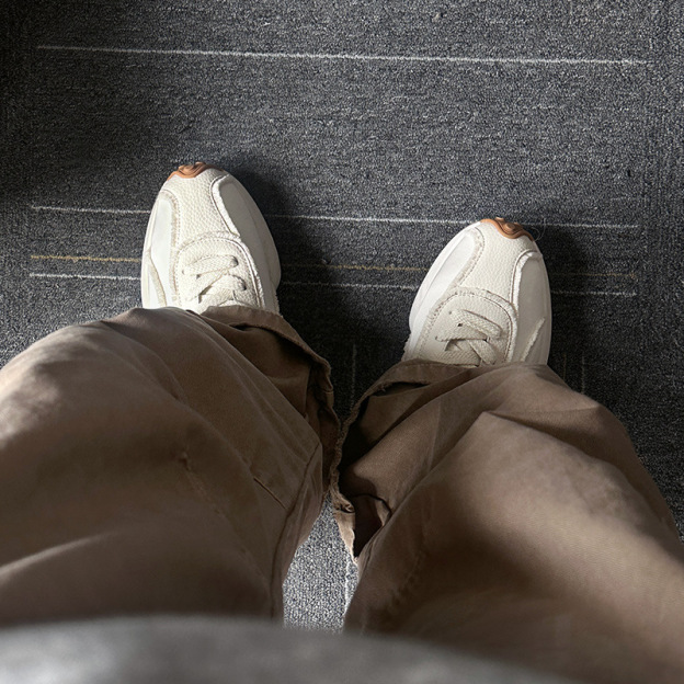 須邊慢跑鞋男2025春季新款透氣運動休閒鞋百搭復古阿甘鞋潮鞋