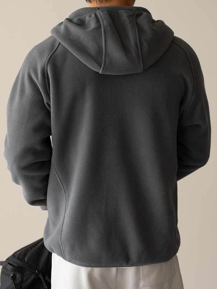 【先鋒系列】連帽抓絨衝鋒衣2025秋冬防風保暖加厚雙拉鍊新款外套