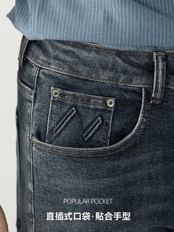 高街復古風 | 水洗做舊微闊牛仔褲男長褲2025秋冬直筒黑色休閒褲