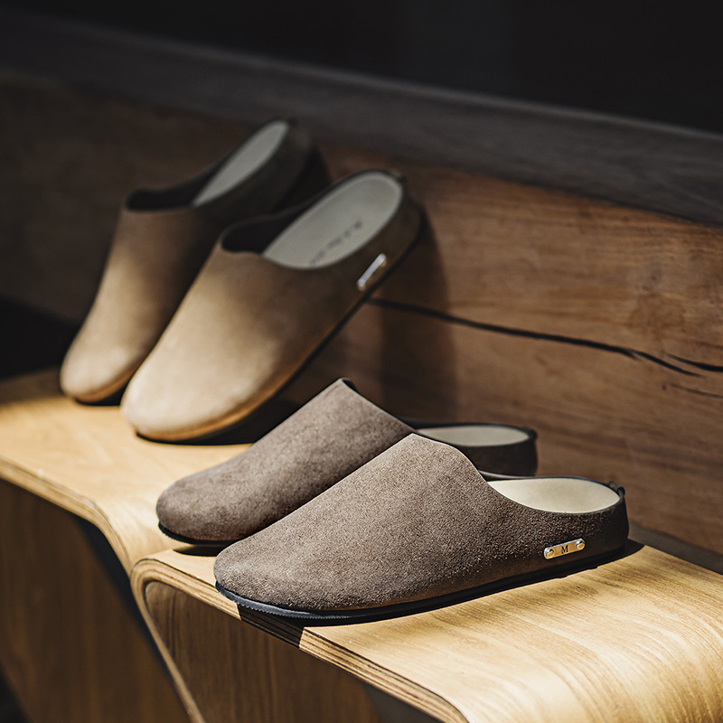 MRA銀標勃肯穆勒拖鞋男鞋外穿通勤cleanfit包頭懶人一脚蹬半拖鞋