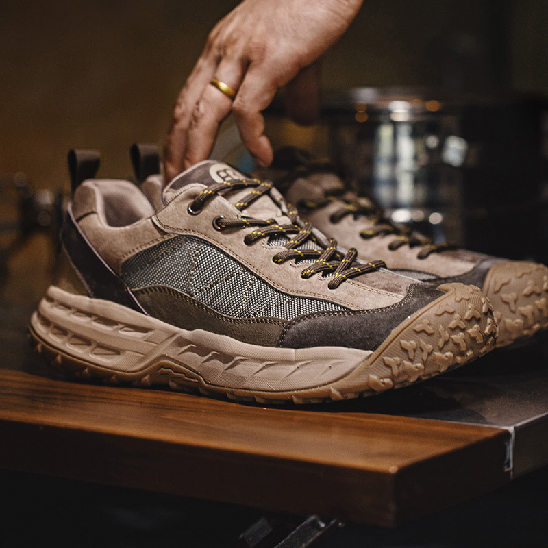 Mr.A 夏季新款城市戶外休閒鞋男防滑耐磨徒步鞋厚底百搭運動鞋-Retro's Wear