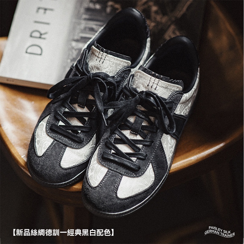 絲綢德訓男夏季新款小眾復古國潮風休閒運動百搭平底低幫板鞋-Retro's Wear