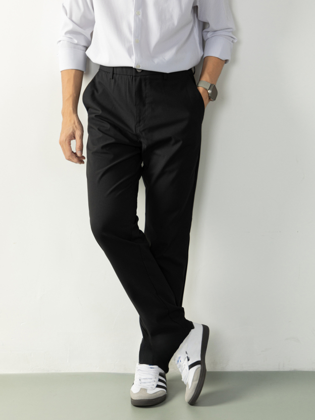 垂順有型！免燙易打理！高奢商務直筒西褲男士長褲高級感休閒通勤