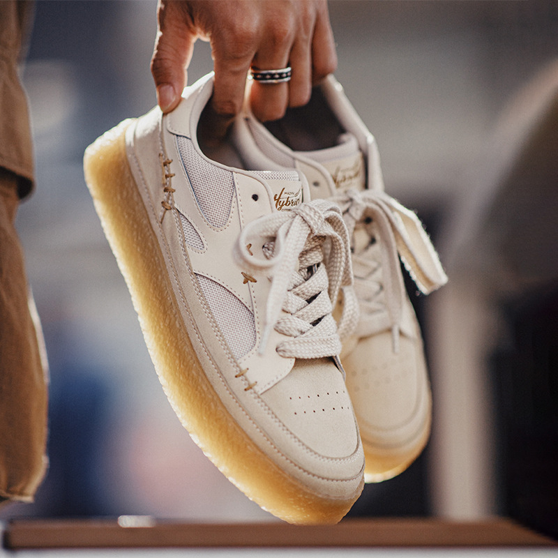 白色厚底板鞋男2024春夏季新款透氣百搭休閒小眾增高小白鞋-Retro's Wear