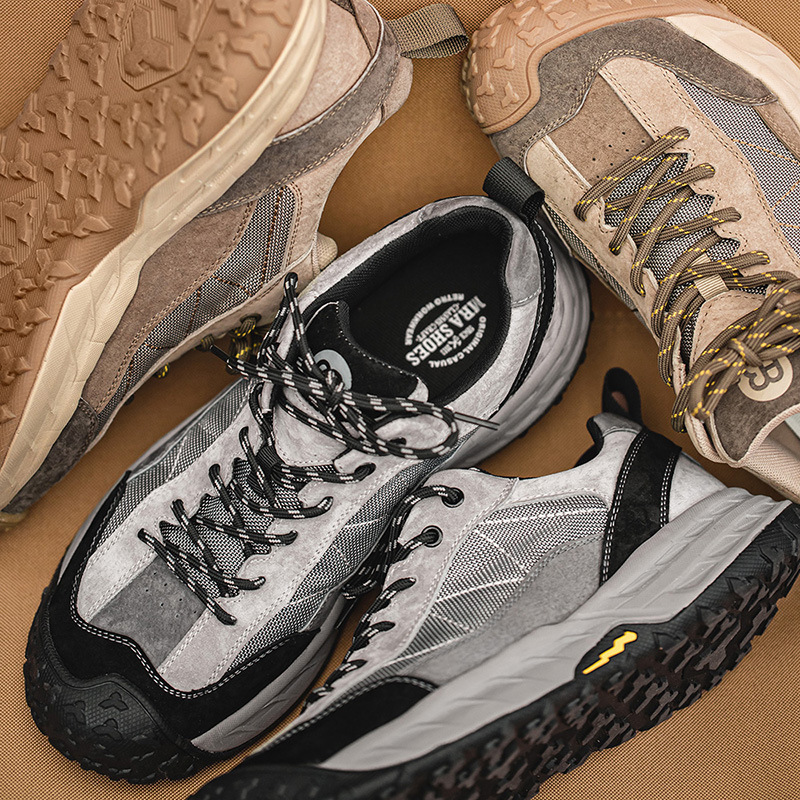 Mr.A 夏季新款城市戶外休閒鞋男防滑耐磨徒步鞋厚底百搭運動鞋-Retro's Wear