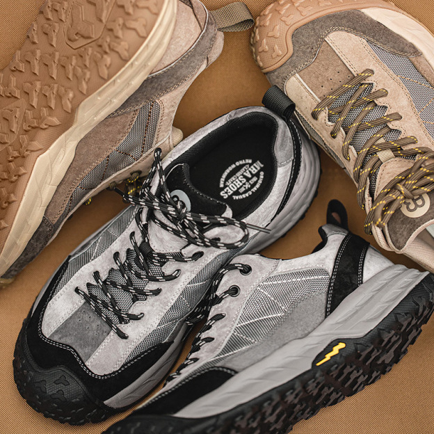 Mr.A 夏季新款城市戶外休閒鞋男防滑耐磨徒步鞋厚底百搭運動鞋-Retro's Wear