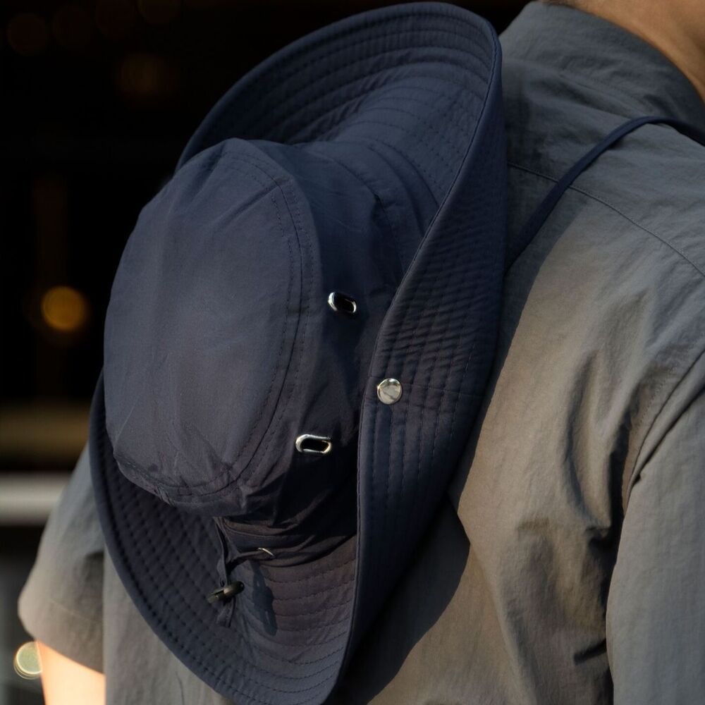 抽繩漁夫帽子男女百搭透氣防曬戶外登山釣魚帽-Retro's Wear