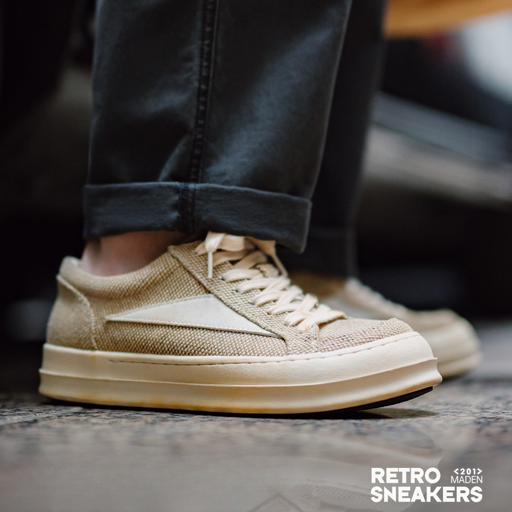 男士板鞋小眾厚底增高百搭潮鞋子美式高街復古做舊休閒帆布鞋