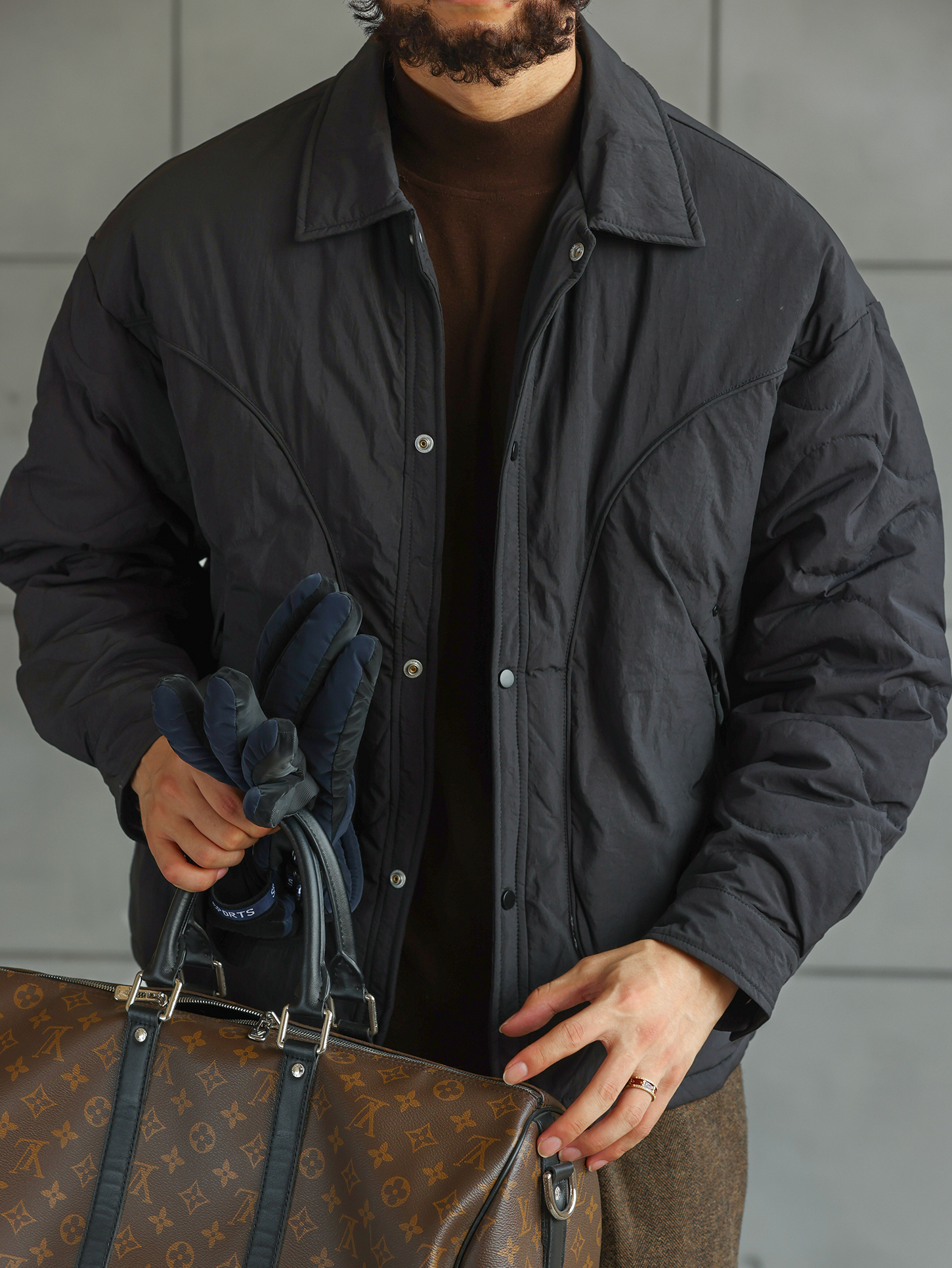 秋冬宽松版轻便羽绒服男士白鸭绒保暖外套