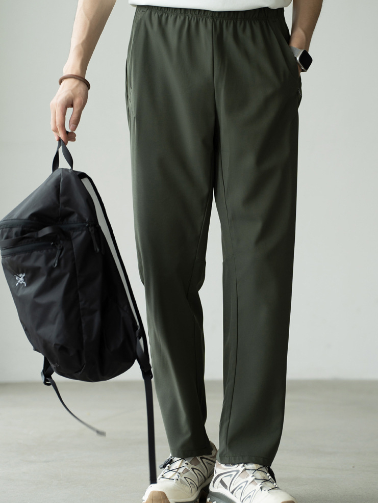 零感三防Teflon四面彈透氣休閒褲男士2025夏新款戶外涼感速乾長褲