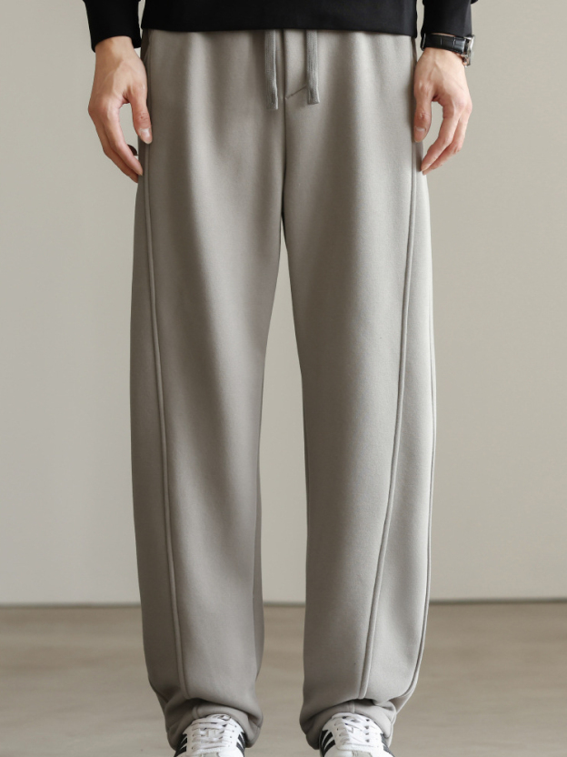 秋冬季寬鬆運動衛褲男士2025秋季美式高街直筒垂感男褲子