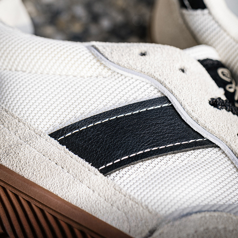 黑尾德訓鞋男鞋2025春季新款復古訓練鞋百搭透氣運動休閒鞋子