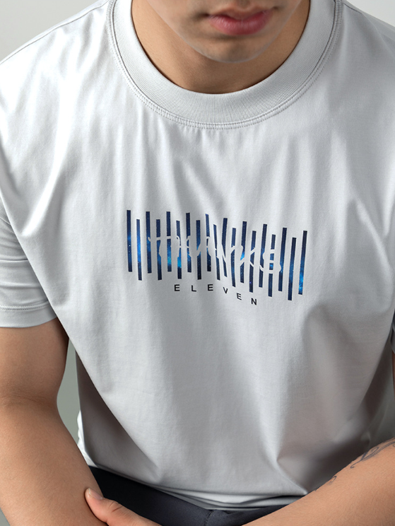 【都市輕潮系列】漸變印花短袖T恤竹纖維5A抗菌夏季薄款高端涼感