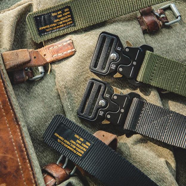 眼鏡蛇戰術扣腰帶配飾阿美咔嘰休閑腰帶男-Retro's Wear