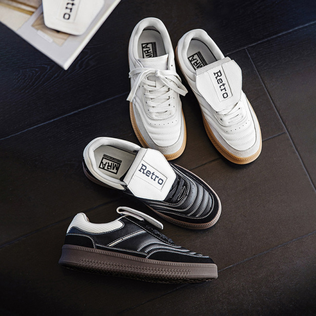 MRA改良足球板鞋男款秋季運動休閒阿甘小白鞋平底通勤翻蓋德訓鞋