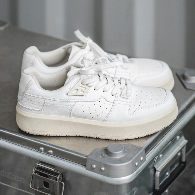 Mr.A2023夏季新款碎冰苏打裂纹小白鞋男鞋百搭厚底板鞋运动休闲鞋-Retro's Wear