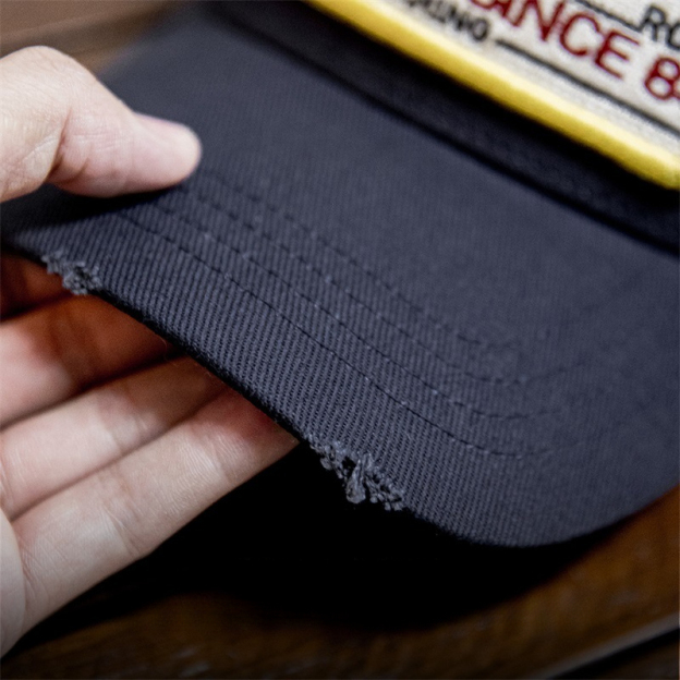 美式復古字母章仔棒球帽新款做舊彎簷鴨舌帽寬簷帽子男女-Retro's Wear