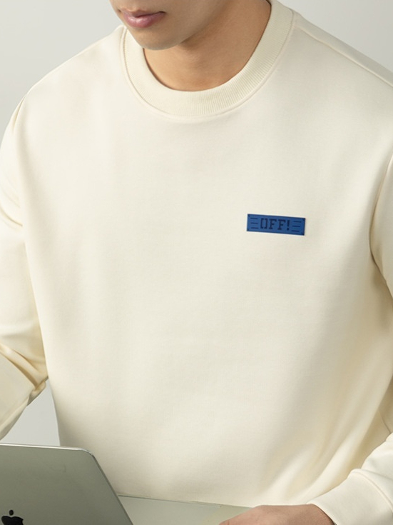 紳士鬆弛感| 重磅360G表裏雙工藝圓領衛衣男休閒高端3D發泡印花