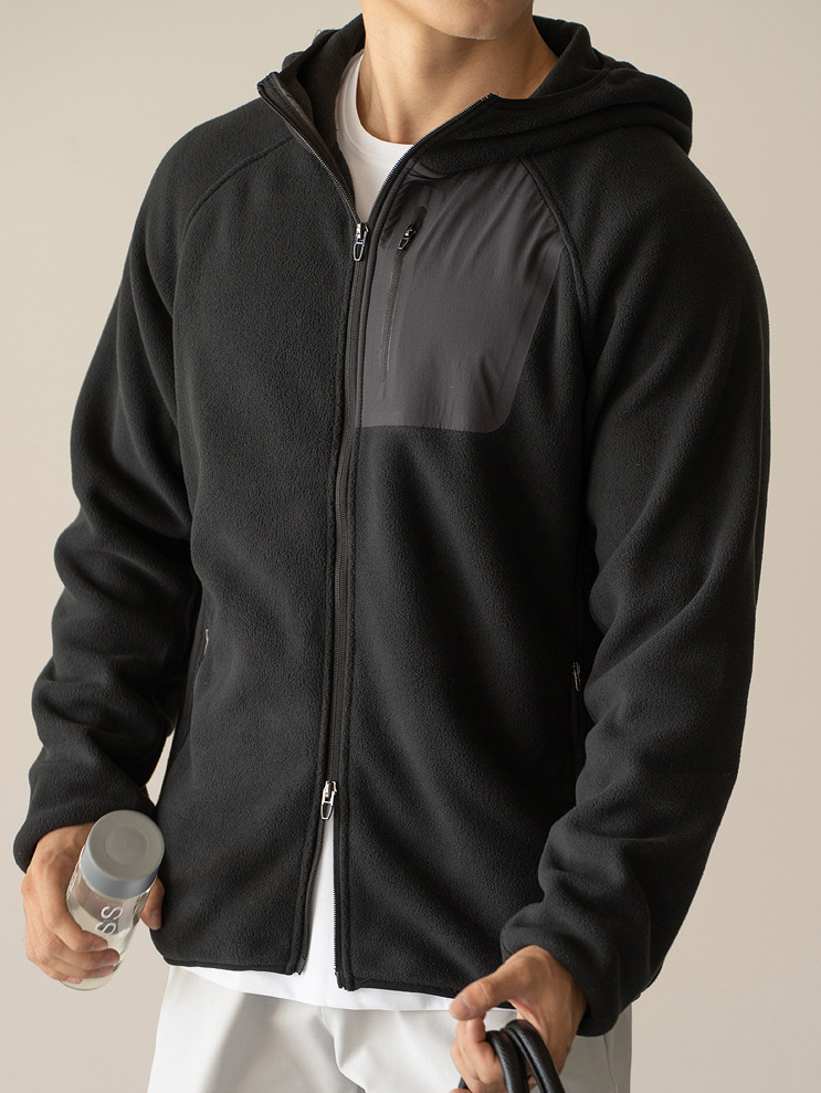 【先鋒系列】連帽抓絨衝鋒衣2025秋冬防風保暖加厚雙拉鍊新款外套