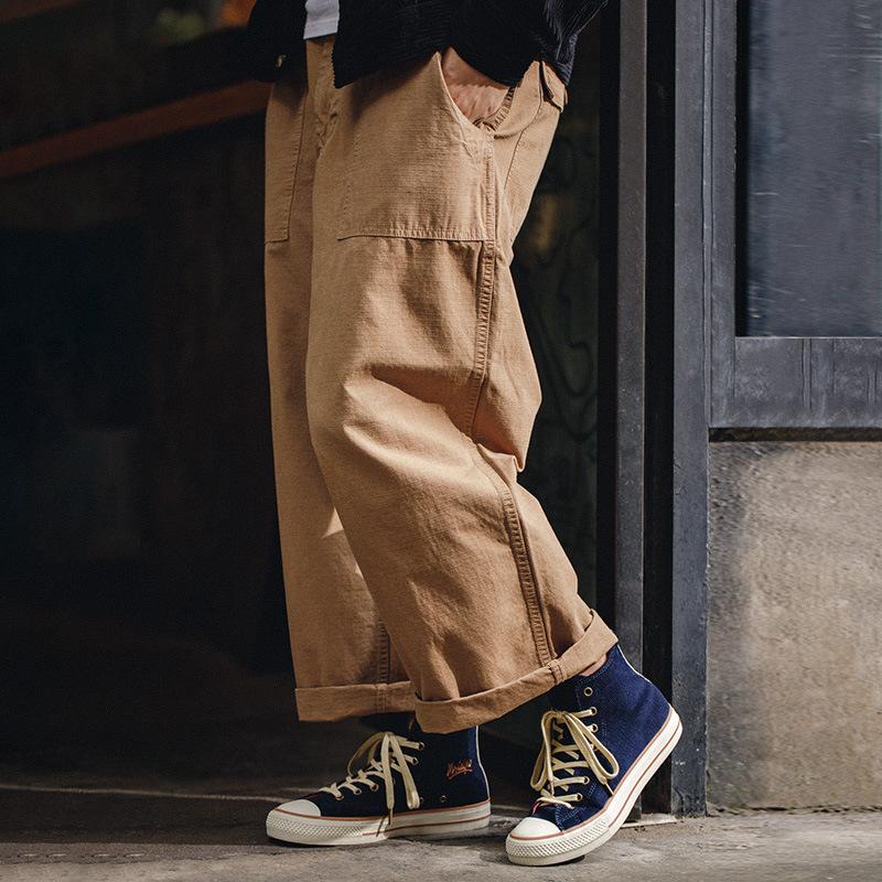 馬登男鞋男士春秋款燈芯絨高幫板鞋潮流低幫休閒布鞋潮鞋子-Retro's Wear