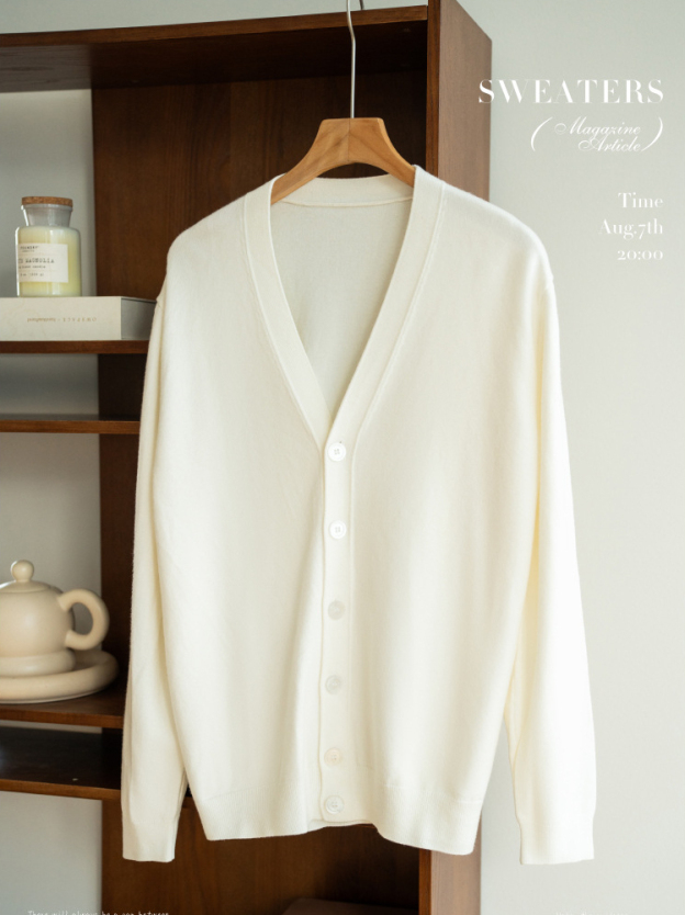 針織開衫外套男士V領毛衣長袖秋季商務休閒男裝新款上衣