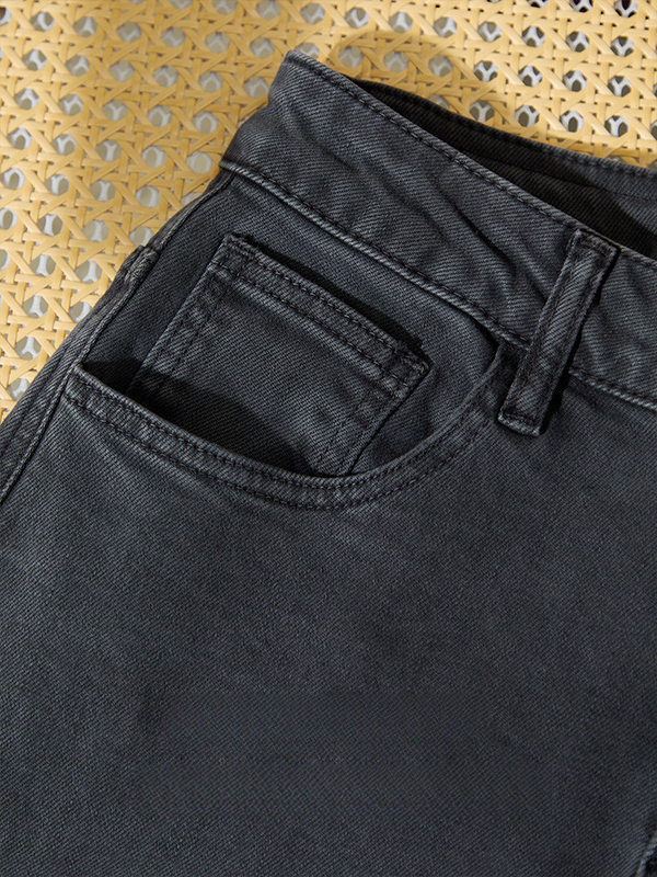 【都市簡約風】水洗耐磨休閒牛仔褲男長褲秋冬季親膚微闊舒適通勤