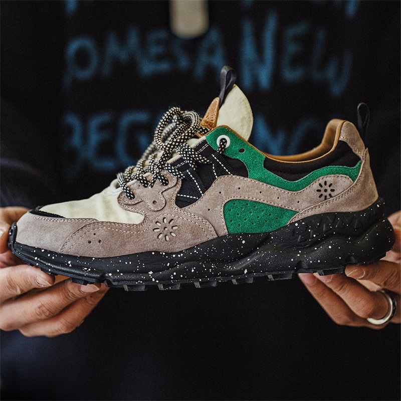 旅見2024新款慢跑鞋男運動休閒厚底阿甘鞋夏季透氣潮流老爹鞋-Retro's Wear