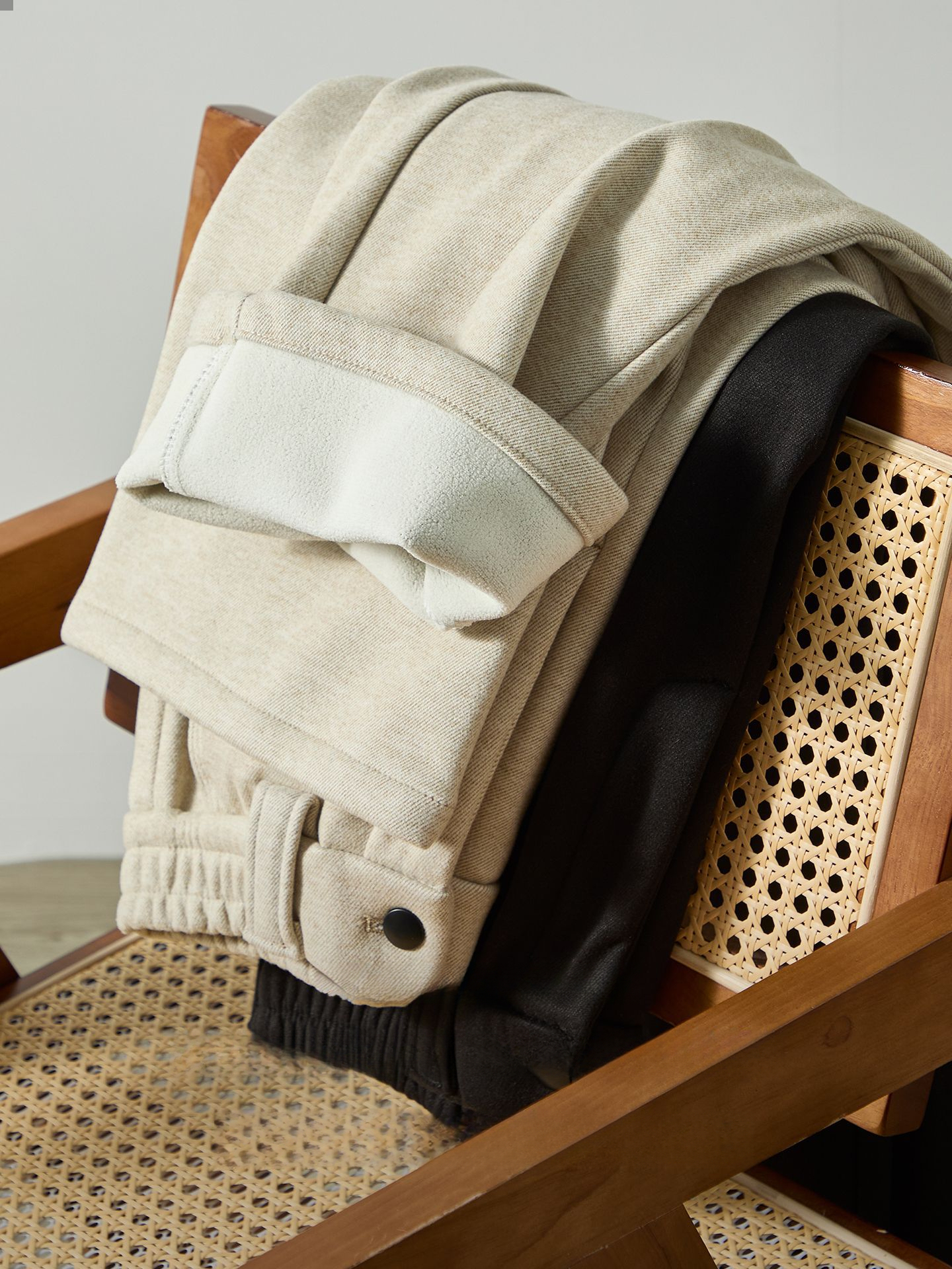 高定420G毛呢蓄熱加厚商務休閒西褲男2026冬季加絨保暖免燙直筒褲