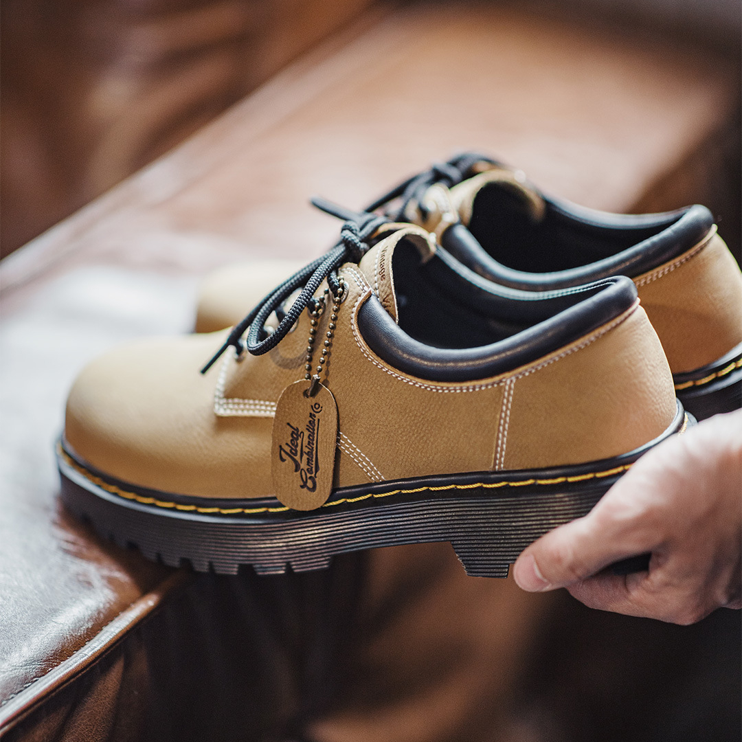 新款德比鞋夏季男士休閒軟底皮鞋厚底增高大頭棕色復古工裝鞋