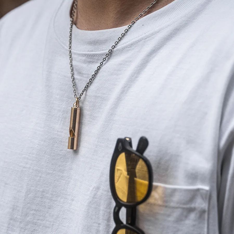 黄铜好运牌黄铜军哨钥匙扣金属机车钥扣摩托车挂件-Retro's Wear