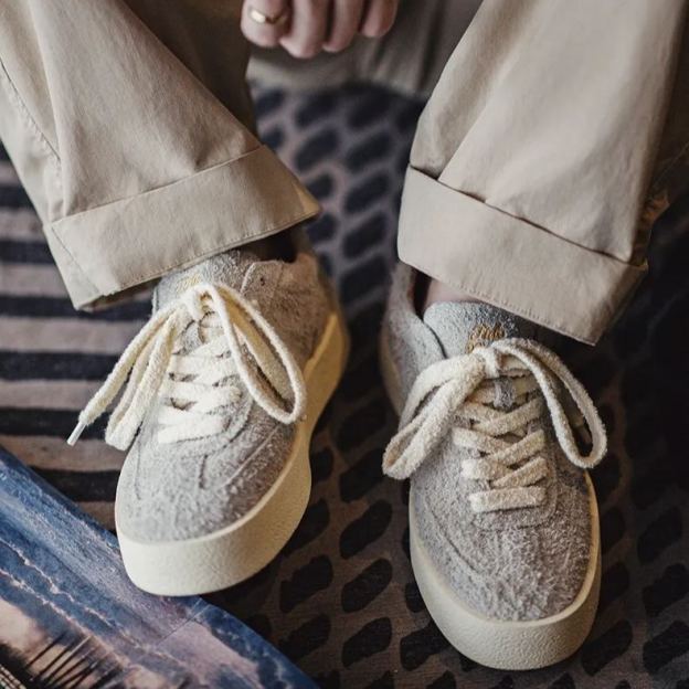 德訓鞋2025新款設計感小眾秋冬季百搭翻毛皮男鞋厚底增高板鞋