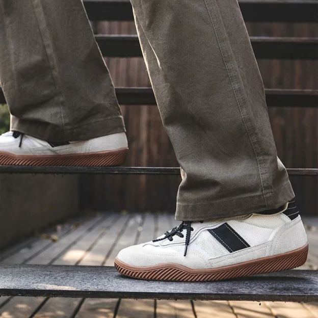 黑尾德訓鞋男鞋2025春季新款復古訓練鞋百搭透氣運動休閒鞋子