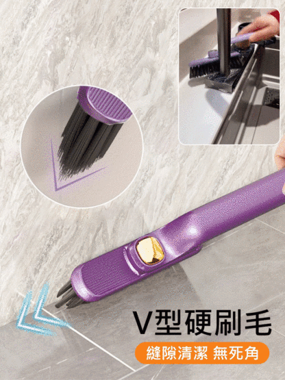 可旋轉縫隙刷【內建小夾子】👉各種牆角縫隙都能刷