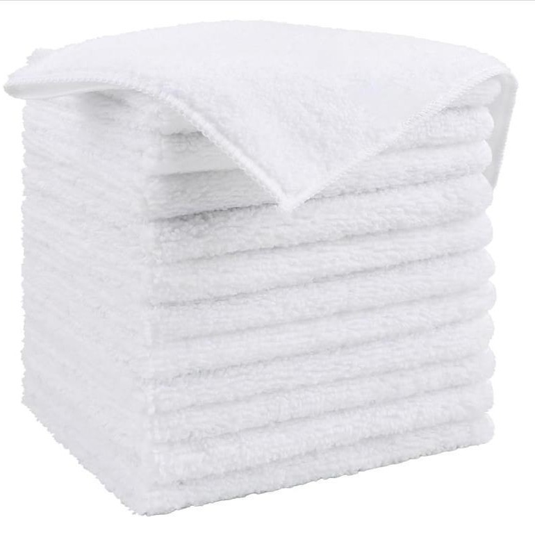 Microfiber cleaning cloth household cleaning towel thick absorbent scouring pad kitchen dishwashing cloth