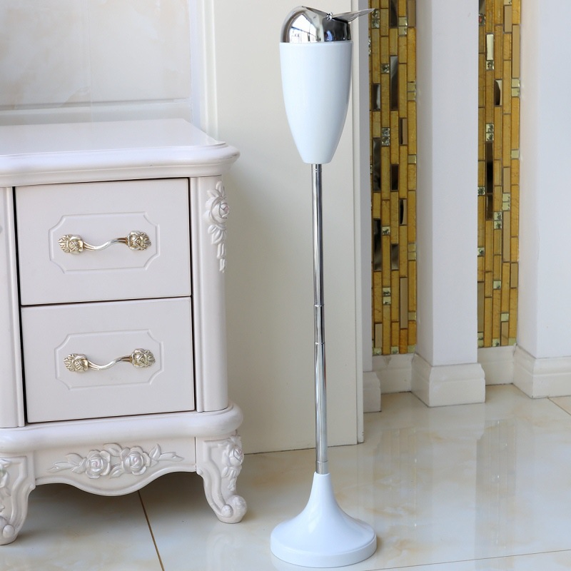 Hot selling large vertical metal ashtray creative anti-fly ash toilet lifting telescopic floor ashtray with lid