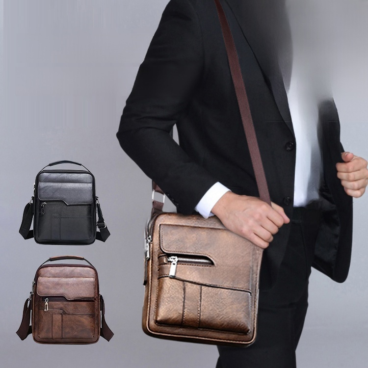 Top layer cowhide shoulder bag🔥Buy 1 get 1 free Soft, waterproof, durable. Stylish and versatile design.