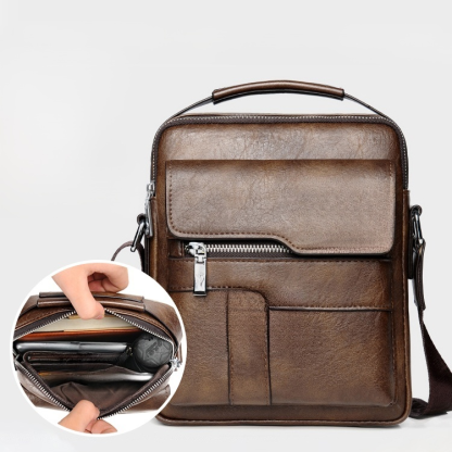 Top layer cowhide shoulder bag🔥Buy 1 get 1 free Soft, waterproof, durable. Stylish and versatile design.