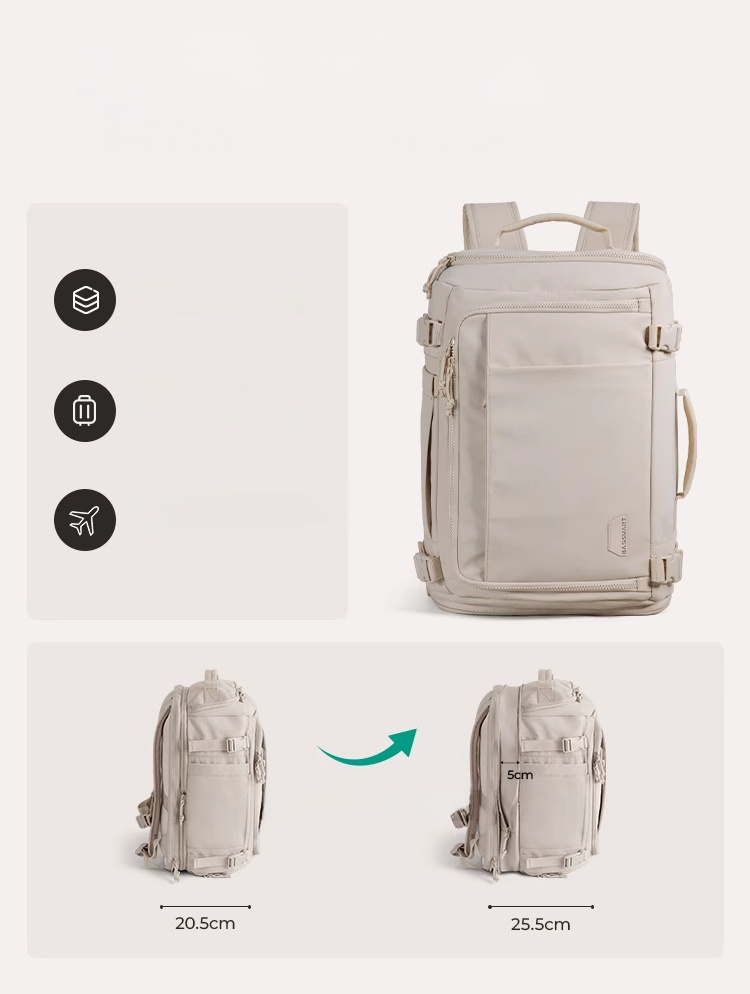 [Hold the whole world] Box-style large-capacity luggage backpack🍀 Expandable lightweight business travel backpack🔥80000 units sold