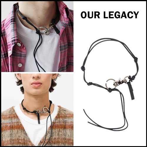 OUR LEGACY】 ラドン レザー キーチェーン ネックレス