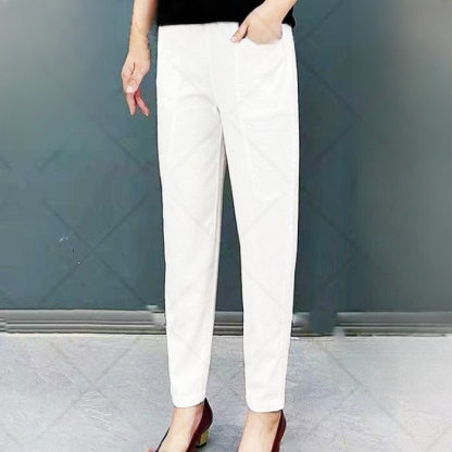 🔥Fashionable cotton and linen harem pants 💕🍀Soft and skin-friendly sweat-absorbent and breathable