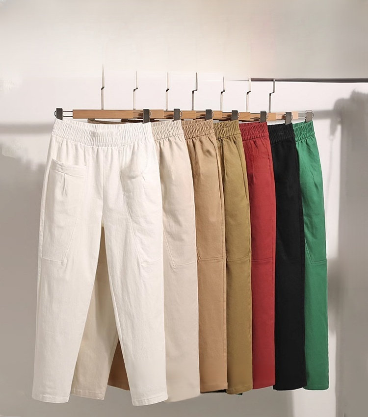 🔥Fashionable cotton and linen harem pants 💕🍀Soft and skin-friendly sweat-absorbent and breathable