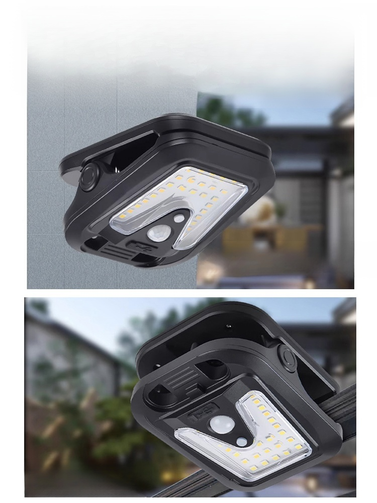 💕🍀 Lampu jepitan solar sensor pintar, menerangi malam anda secara automatik tanpa operasi manual.