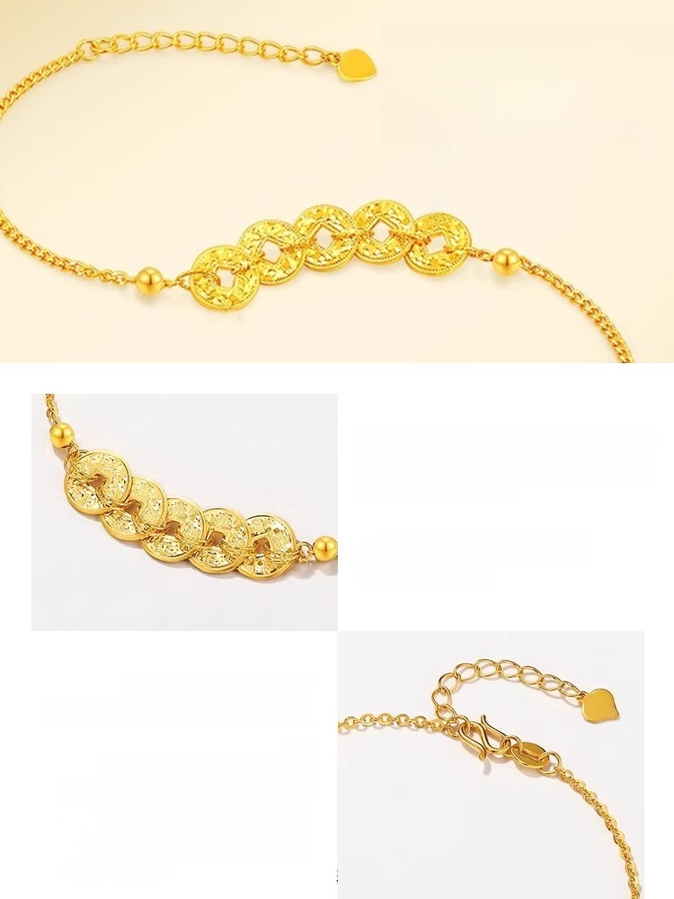 Glittering Five Emperors Coin Wealth Bracelet 🔥 Only 100 orders available