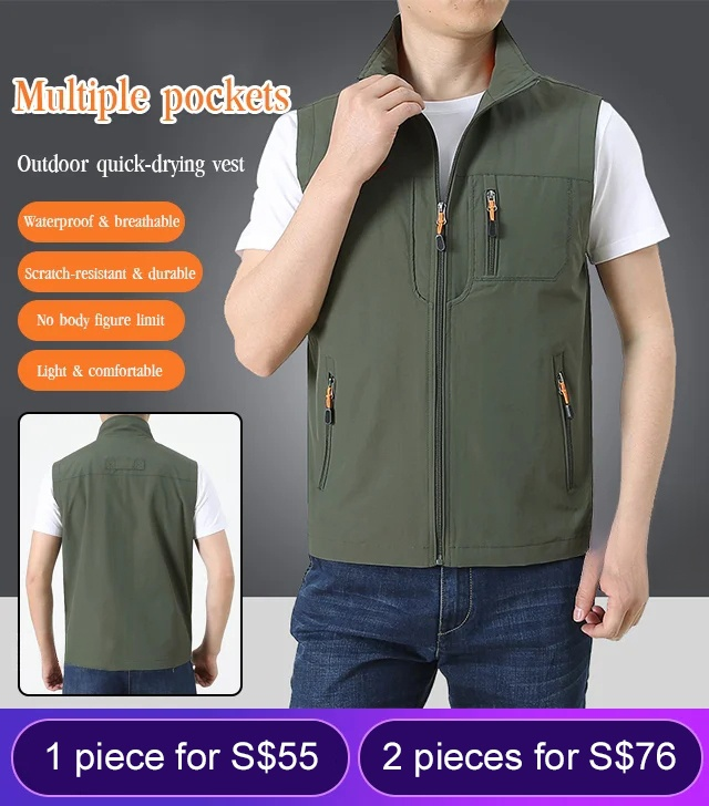 Multi-pocket quick-drying vest 💕😎It locks in body heat and shapes your look within just 30 seconds